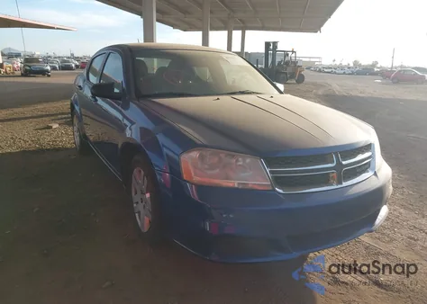 2013 Dodge Avenger Se z USA, uszkodzony, nr VIN 1C3CDZAB1DN756732
